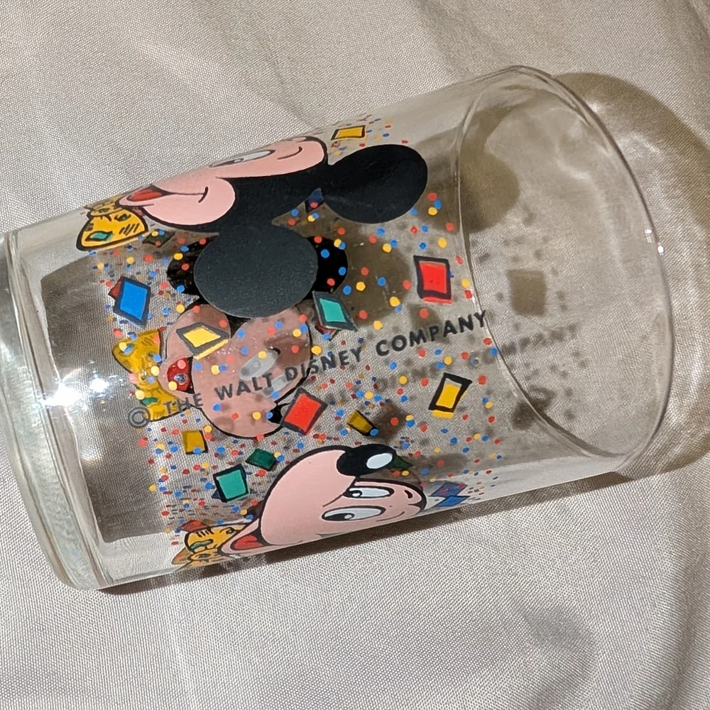 Vintage Disney Mickey Mouse Glass.